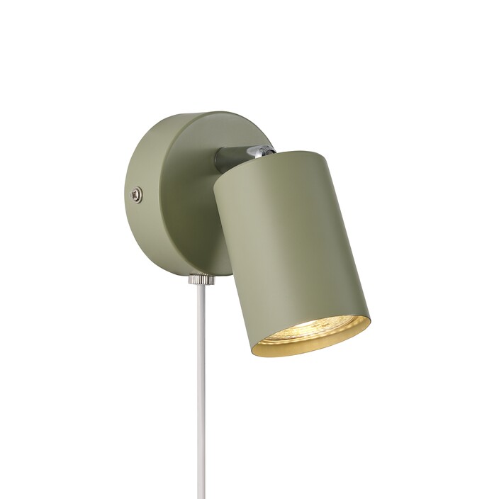 Minimalistická nástenná lampička Nordlux Explore v 7 farebných variantoch (zelená)
