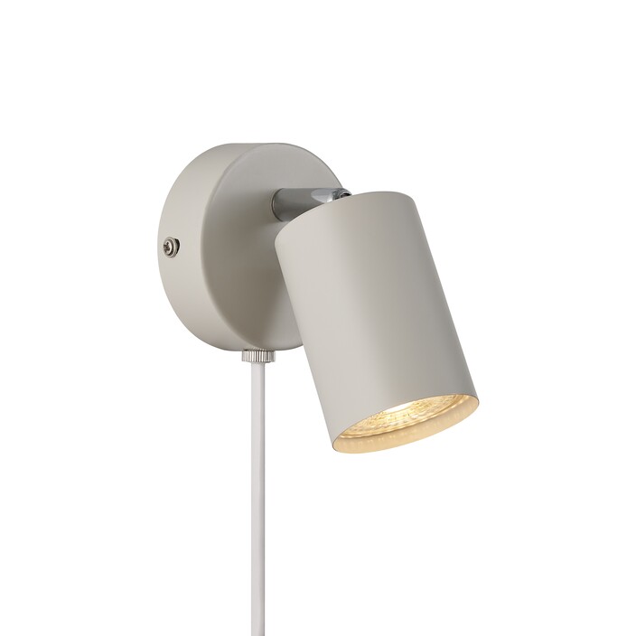 Minimalistická nástenná lampička Nordlux Explore v 7 farebných variantoch (béžová)
