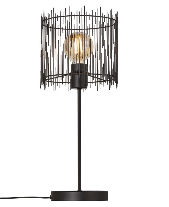 Stolová lampička Elvis sa skladá z asymetrických tyčí, ktoré spolu tvoria elegantné osvetlenie miestnosti. K dispozícii v čiernom alebo mosadzom variante.