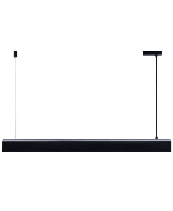 Horizontálne závesné svietidlo Beau 100 v tenkom dizajne sa hodí nad jedálenský stôl alebo kuchynský ostrovček. Súčasťou balenia je nestmievateľná žiarovka.