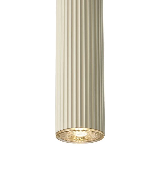 Závesné svietidlo Vico s drážkovaným povrchom svetla, dostupné v 3 farbách – použite v kombinácii viacerých svietidiel zavesených v rôznych výškach.