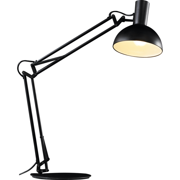 Dizajnová ultifunkčná lampa Arki od Nordluxu s nastaviteľným ramenom a viacerými možnosťami upevnenia vo dvoch farbách (čierna)