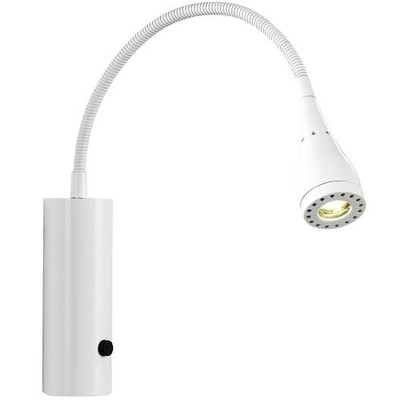 Jednoduchá nástenná lampa Nordlux Mento s flexibilným ramenom v minimalistickom duchu