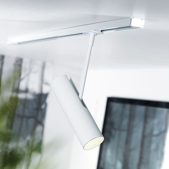 Minimalistické stropné svietidlo pre systém Link Nordlux Mib 6, vrhajúce dokonalé a priamo smerované svetlo