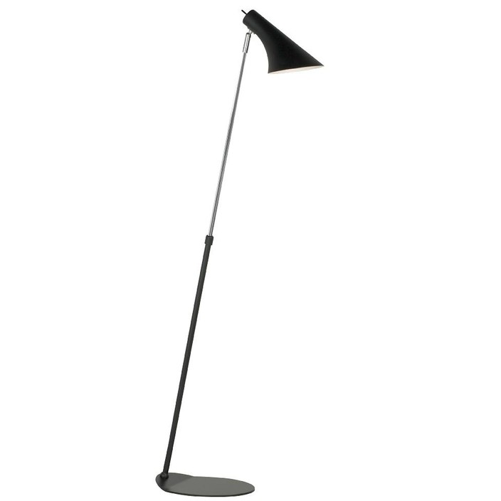 Kvalitný kov, žiadne zbytočné detaily – stojacia lampa Nordlux Vanila v bielej alebo čiernej farbe (čierna)