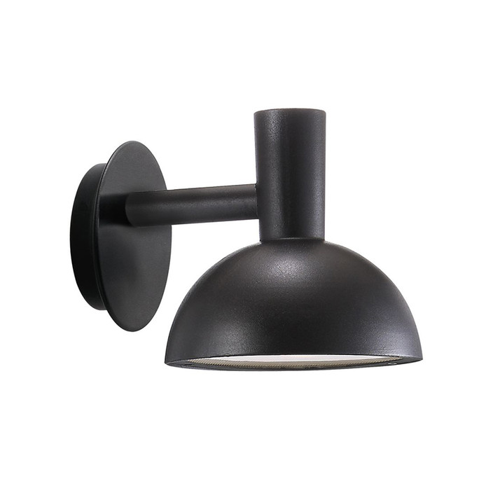 Vonkajšie nástenné svietidlo Arki 20 od Nordluxu s elegantným vzhľadom z čierneho matného kovu alebo v galvanizovanom vyhotovení (čierna)