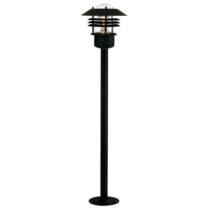 Krásna záhradná lampa vo funkčnom klasickom dizajne v troch farebných variantoch a vo vyhotovení odolnom voči klimatickým vplyvom (čierna)