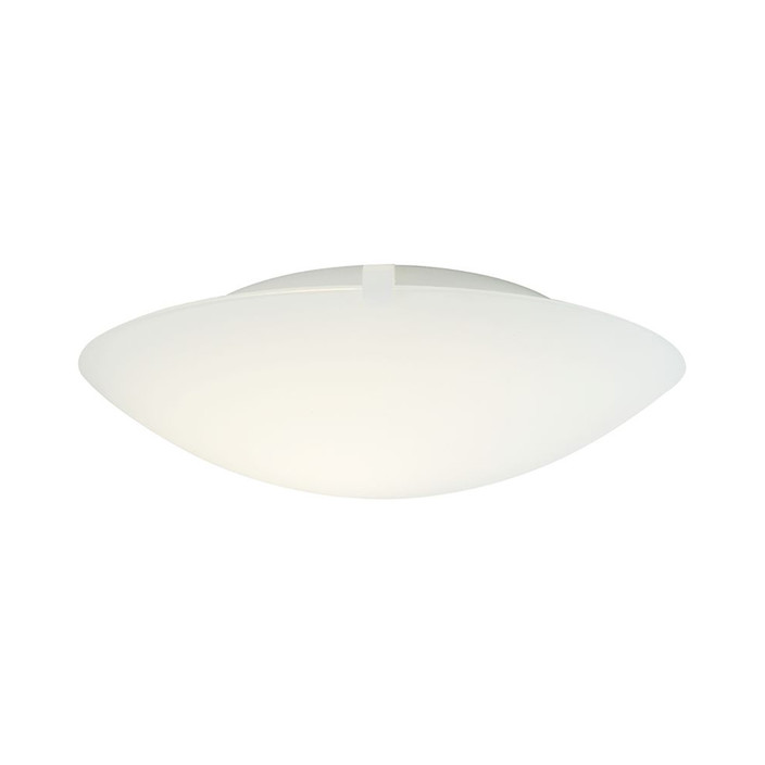 Minimalistické nástenné/stropné svietidlo Nordlux Standard so skleneným tienidlom poskytujúcim mäkké a teplé svetlo (biela)