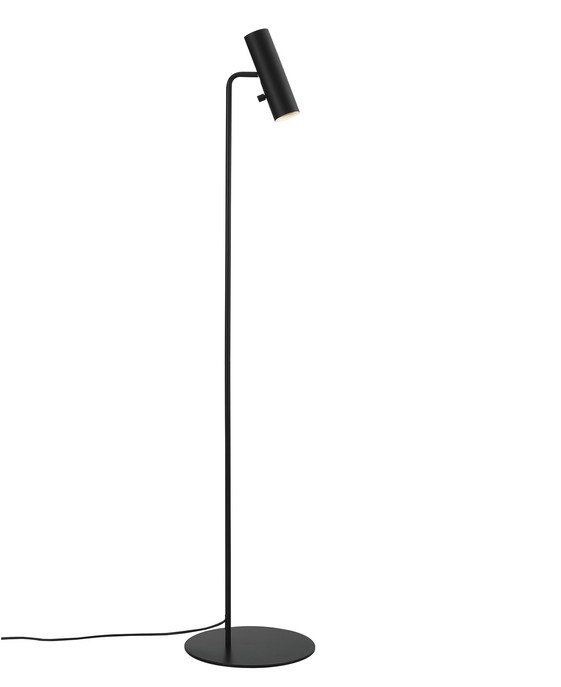 Minimalistická stojacia lampa Mib 6 s úzkou nastaviteľnou hlavou v dvoch farebných vyhotoveniach