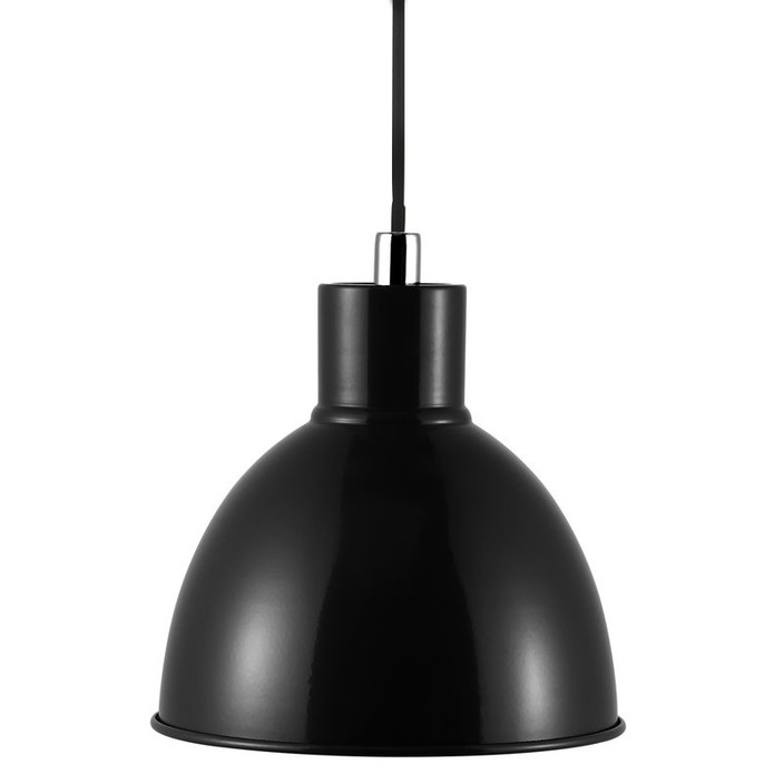 Štýlové retro kovové závesné svietidlo Nordlux Pop v štyroch vyhotoveniach v pastelových farbách (čierna)
