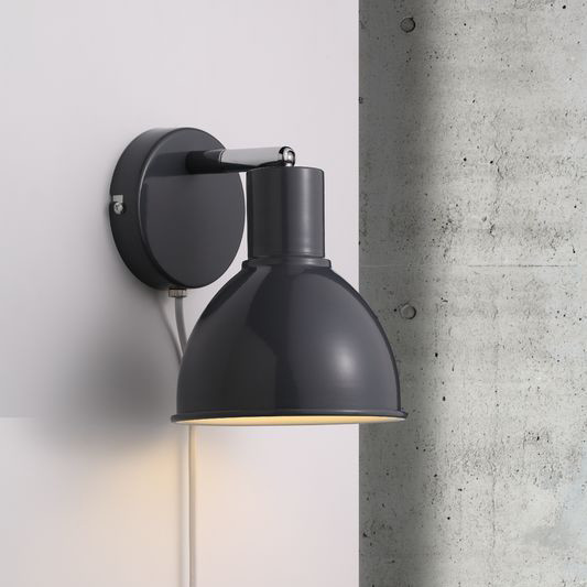 Retro kovová nástenná lampa Nordlux Pop v šiestich vyhotoveniach v pastelových farbách