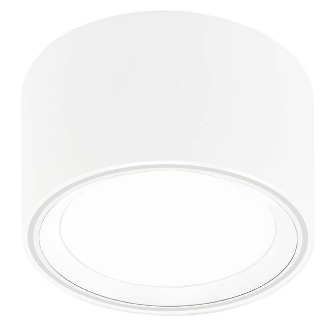 Okrúhle stropné svietidlo Fallon od Nordluxu s prepínačom intenzity svetla (biela, biely krúžok)