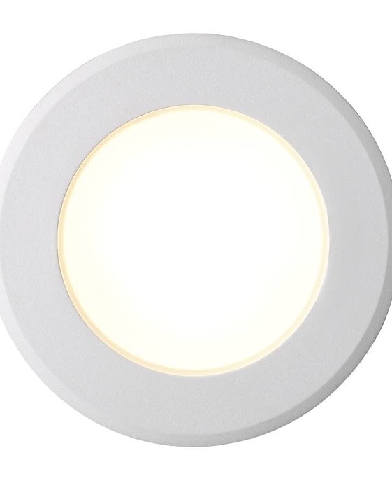 Okrúhle vstavané stmievateľné svietidlo Nordlux Birla. Úsporná LED žiarovka. Vhodné na použitie v interiéri aj exteriéri