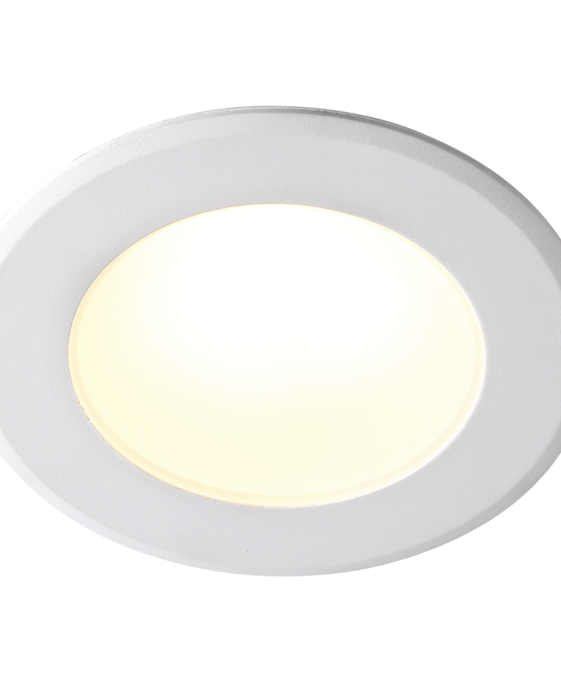 Okrúhle vstavané stmievateľné svietidlo Nordlux Birla. Úsporná LED žiarovka. Vhodné na použitie v interiéri aj exteriéri