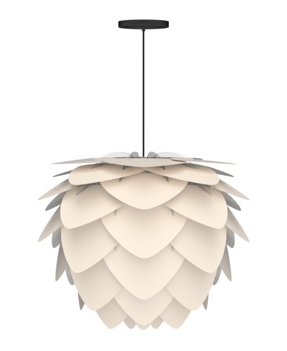 UMAGE Aluvia – originálna lampa. Vo dvoch veľkostiach a šiestich farbách. Variabilná – závesná alebo stojacia (tienidlo pohyblivé v rozsahu 180°)